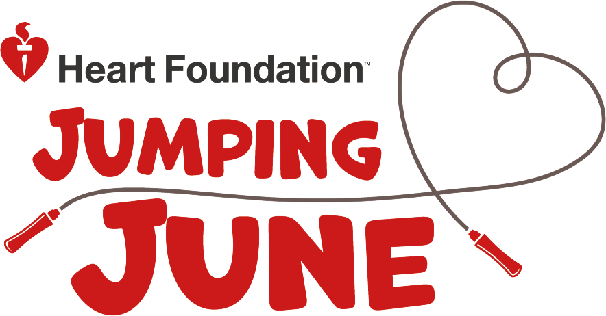 Heart foundation jump june logo